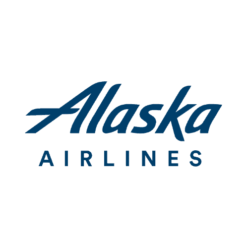 Alaska Airlines logo with the word 