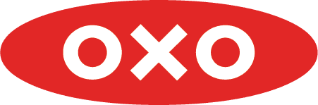 The OXO logo, featuring white capital letters 